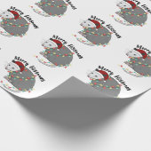 Papier Cadeau Possum Eat Trash Christmas Lights Merry Hissmass (Coin)