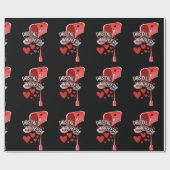 Papier Cadeau Postal worker heart - love postal worker mail (Plat)