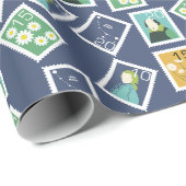 Papier Cadeau Postal Worker Wrapping Paper (Coin rond)