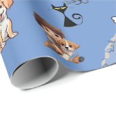 Papier Cadeau poster de animal (Coin rond)