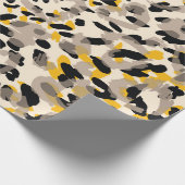 Papier Cadeau Poster de animal, arrière - plan de texture léopar (Coin)