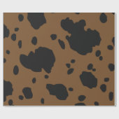 Papier Cadeau Poster de animal Brown Et Black Cow Spots (Plat)