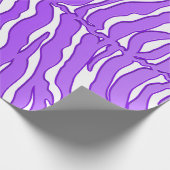 Papier Cadeau Poster de animal Des Tiges Blanches Et Violettes (Coin)