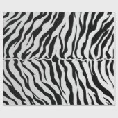 Papier Cadeau Poster de animal Des Tiges Noir Et Blanc (Plat)