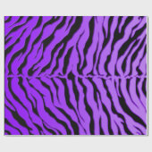 Papier Cadeau Poster de animal Des Tiges Noir Et Violet (Plat)