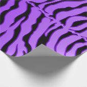 Papier Cadeau Poster de animal Des Tiges Noir Et Violet (Coin)