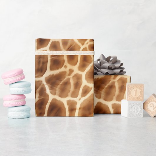 Papier Cadeau Poster de animal Giraffe (Baby Shower)