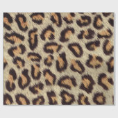 Papier Cadeau poster de animal léopard Brown (Plat)