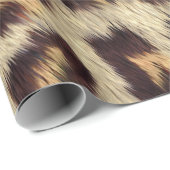 Papier Cadeau poster de animal léopard Brown (Coin rond)