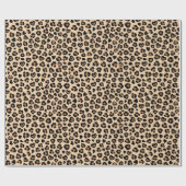 Papier Cadeau Poster de animal, Léopard Brown, Spots de guépard, (Plat)