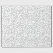 Papier Cadeau Poster de animal léopard gris clair moderne  (Plat)