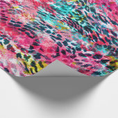Papier Cadeau poster de animal leopard peau de serpent tendance  (Coin)