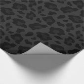 Papier Cadeau poster de animal motif léopard noir (Coin)