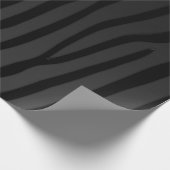 Papier Cadeau Poster de animal noir et noir Zebra (Coin)