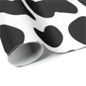 Papier Cadeau Poster de animal, Vache Imprimer Motif cadeau, Ani (Coin rond)