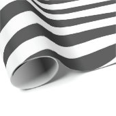 Papier Cadeau Poster de animal Zebra noir et blanc (Coin rond)