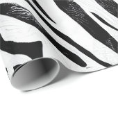 Papier Cadeau Poster de animal Zebra Stripes (Coin rond)