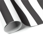 Papier Cadeau Poster de animal Zèbre noir et blanc (Coin rond)