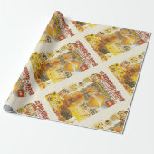 Papier Cadeau Poster de la foire Antique Grand Fete (Déroulé)