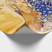 Papier Cadeau Poster de la princesse Hyacinth par Alphonse Mucha (Coin)