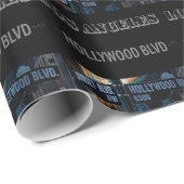 Papier Cadeau Poster Hollywood Blvd. (Coin rond)