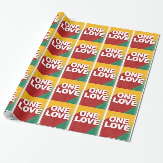 Papier Cadeau Poster One Love (Déroulé)