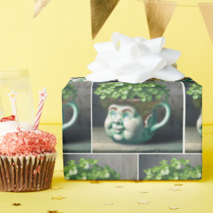 Papier Cadeau Pot à fleurs à l'enfant