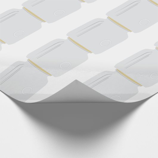 Papier Cadeau Pot de maçon (Coin)