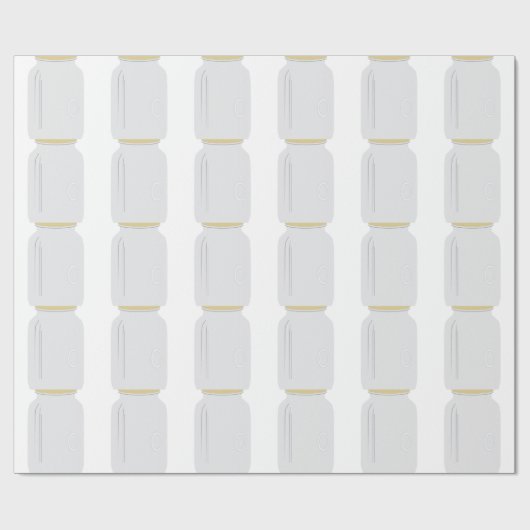 Papier Cadeau Pot de maçon (Plat)