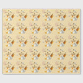 Papier Cadeau Pot de miel abeille miel ruche Apiculture (Plat)