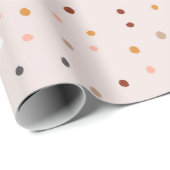 Papier Cadeau Pot de polka Cute Pastel (Coin rond)
