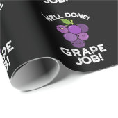 Papier Cadeau Pot de raisin bien fait Pot de fruit positif Pun d (Coin rond)