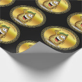 Papier Cadeau Potates de caractère avec poils verts (Coin)