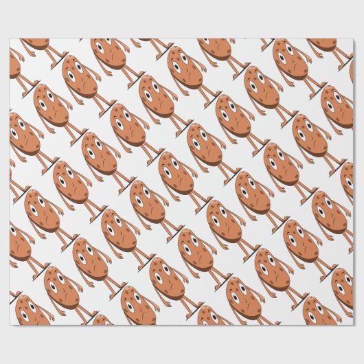 Papier Cadeau Potato triste (Plat)