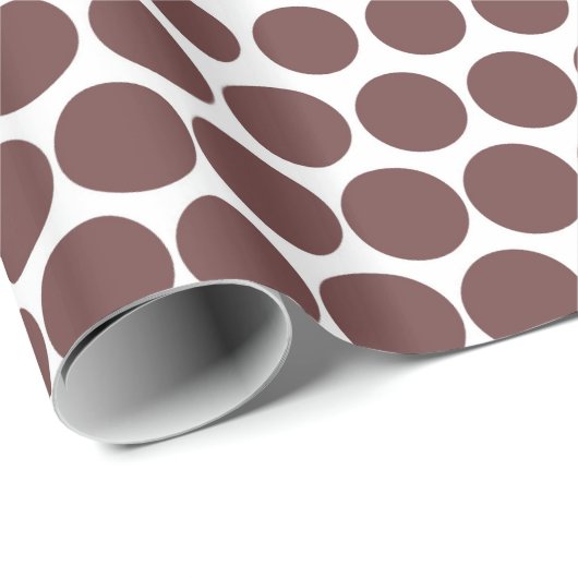 Papier Cadeau Pote de café profond Pot blanc moderne (Coin rond)