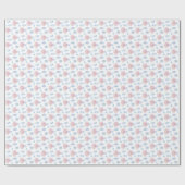 Papier Cadeau Poterie chinoise Preppy Pink Blue Ginger Jar (Plat)