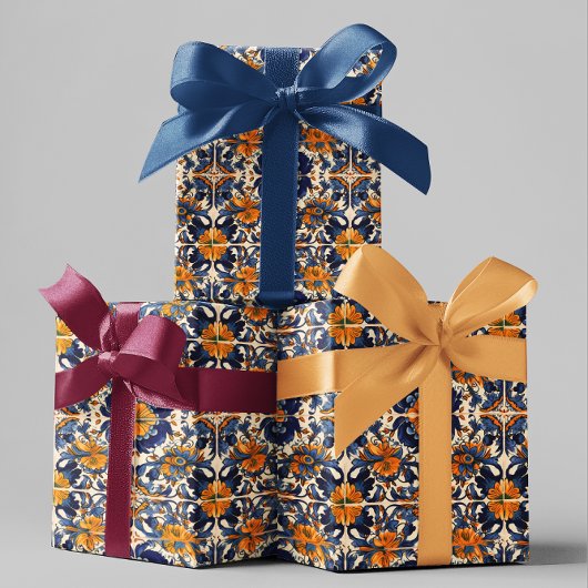Papier Cadeau Poterie en mosaïque de Talavera mexicaine