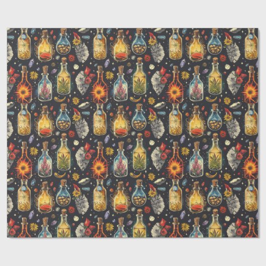 Papier Cadeau Potions magiques (Plat)