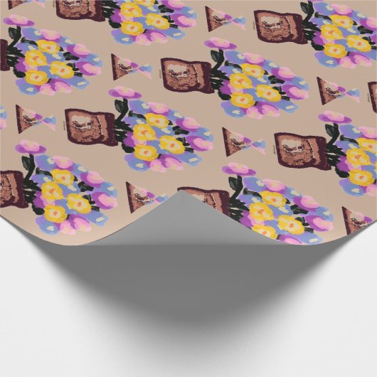 Papier Cadeau Pots de fleurs (Coin)