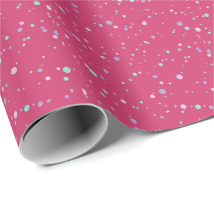 Papier Cadeau Pots de peinture Pastel Raspberry Pink