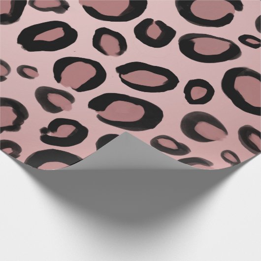 Papier Cadeau Pots Empreintes de léopard de guépards peints en r (Coin)