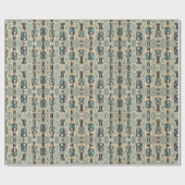 Papier Cadeau Poudre Casse-Noisette Pastel Bleu (Plat)