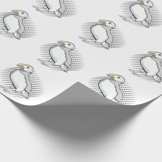 Papier Cadeau Pouffine vectorielle mûre (Coin)