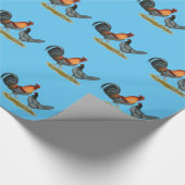 Papier Cadeau Poule bleue du Delaware (Coin)