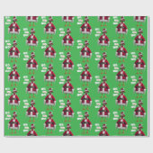 Papier Cadeau Poule de Noël (Plat)
