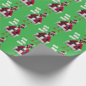 Papier Cadeau Poule de Noël (Coin)