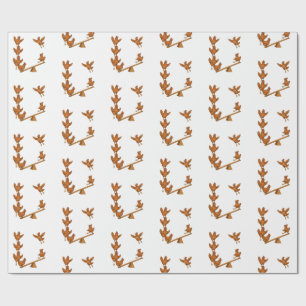 Papier Cadeau Poules guillerettes escadron d'acrobates