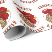 PAPIER CADEAU POULET (Coin rond)