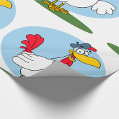 Papier Cadeau Poulet de caricature