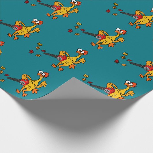 Papier Cadeau Poulet en caoutchouc mignon utilisant le (Coin)